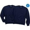 Big Men's Fleece Crew Sweatshirts, 2-Pack