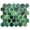 Emerald, variant on The Tile Life Agate 4 in x 4 in Hexagon Sapphire Glossy Porcelain Mosaic Tile Sample 1 Piece