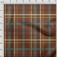 thumbnail image 3 of oneOone Polyester Lycra Brown Fabric Madras Check Sewing Craft Projects Fabric Prints By Yard 56 Inch Wide, 3 of 4