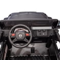 thumbnail image 7 of 24V - 2 Seater Ride on Toys for Toddlers with Remote, 80W 2WD, Rear suspension, Trunk storage, Portable pull rod, Searchlight, Bluetooth, USB, 3-8 Kids Electric Car, Black, 7 of 7