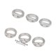 thumbnail image 3 of Anillos Conectores de Doble Orificio para La Fabricación de Joyas: Puntas de Extremos para Unir Cuentas con Acabado de Aleación., 3 of 7