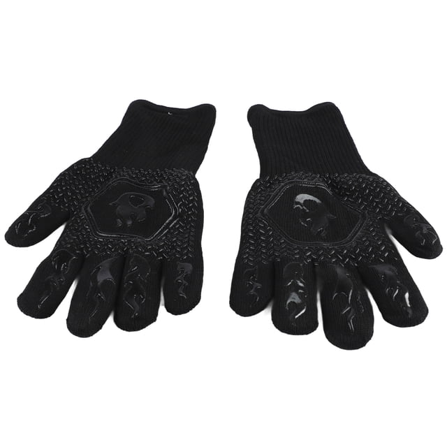 Guantes para asar a la parrilla, guantes para barbacoa, guantes resistentes al calor para barbacoa, guantes antideslizantes para horno, rendimiento probado Jadeshay A