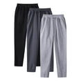 thumbnail image 3 of Mens Sweatpants, Awwp 3 Piece Casual Sweatpants Solid Color Running Fitness Pants for Men Black M, 3 of 3