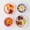 Floral, variant on Wheat Straw Plates and Bowls Sets - 8-Piece Unbreakable Dishwasher - Non Toxic BPA-Free Dinnerware - Floral