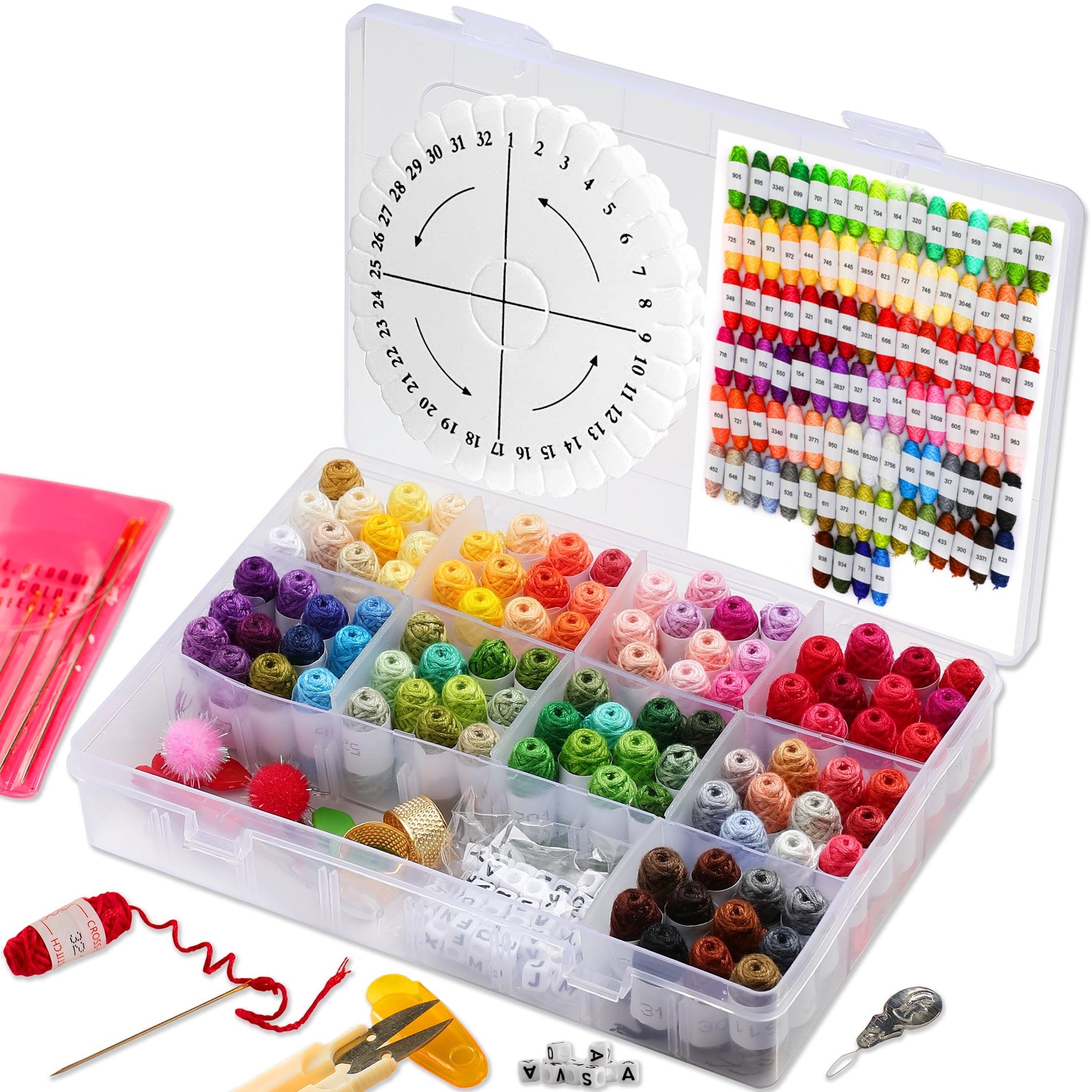 Friendship Bracelet String Kit 170pc Embroidery Floss Kit Thread