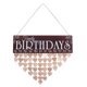 thumbnail image 1 of WINOMO BIRTHDAYS Wooden DIY Calendar Hanging Plaque Board Family Birthday Reminder Home Decor (Colorful, 1 Plaque, 1 Rope, 50 Heart Discs), 1 of 3