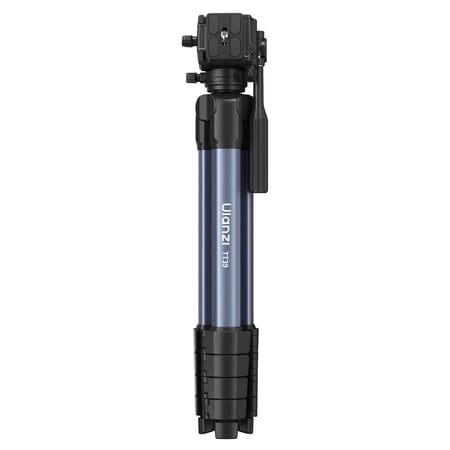 Ulanzi TT39 Aluminum Travel Tripod with Phone Clamp, Adjustable Camera Tripod Stand with Arca-Swiss Quick Release Head for DSLR, Mirrorless Cameras & Smartphones