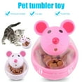 thumbnail image 2 of BESTSKY 2026 New Cat Treat Dispenser Toy Large Capacity Transparent Design Mouse Shape Cat Interactive Toy Food Dispenser Treat Toy, 2 of 4