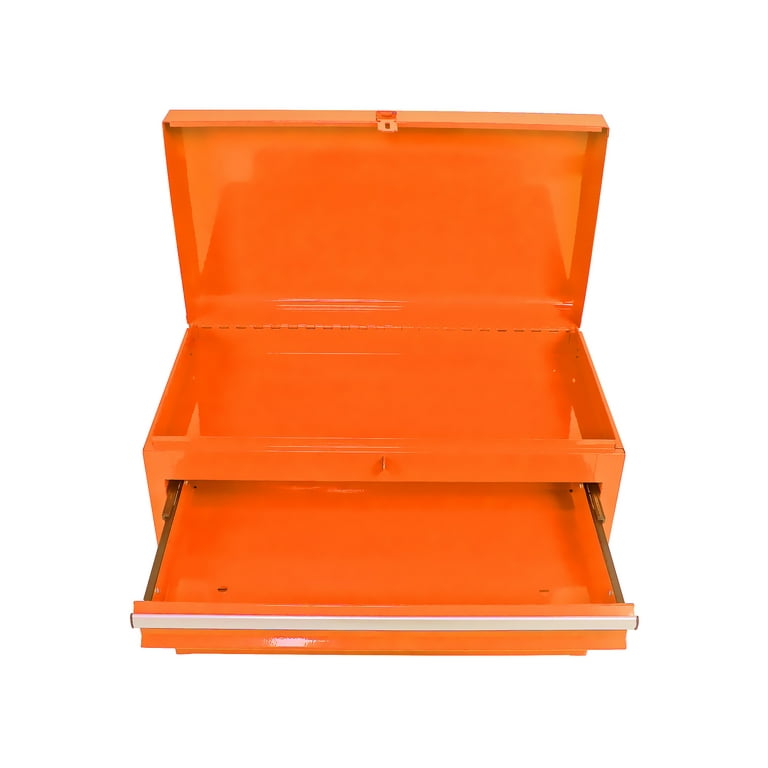 Aukfa Tool Chest, 2 in 1 Steel Rolling Tool Box & Cabinet On Wheels for Garage, 5-Drawer, Orange, Size: 22.9 inch Large x 11 inch D x 47.2 inch H
