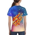 thumbnail image 7 of Prestonplayz Pizza Boys Girls T Shirt Kids Short Sleeve Crewneck 3d Printed Graphic Shirts For Kids Youth X-Small, 7 of 7