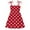 style-02 Red, variant on Gubotare Flower Girl Dress Baby Girl's Tropical Print Spaghetti Strap Button Front Flared Hem Summer Cami Dresses (Blue,Size 18-24 Months)