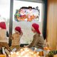 thumbnail image 5 of Pegatina de ventana rota de Papá Noel - Calcomanía grande para la pared navideña con escena de entrega de regalos, fácil de pegar y pegar para decoración de salón, dormitorio u oficina, 5 of 6