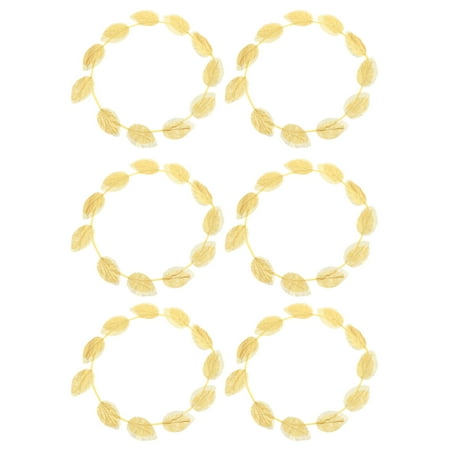 

6Pcs Simple Lovely Halloween Carnival Festival Golden Leaf Hair Decors