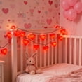 thumbnail image 4 of OAVQHLG3B Heart String Lights,Valentines Day Lights with 9 Red 3D Heart Lights,Plug in Heart Lights for Valentine's Day Bedroom Home Wedding Anniversary Indoor Outdoor Decor 37.8Inch, 4 of 6