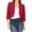 Red, variant on Women's Casual 3/4 Sleeve Bolero Open Front Cardigan Jacket Work Office Blazer,Lightweight Cropped Cardigan Coat Ladies Solid Color Three Quarter Sleeve Sleeve Cardigan Short Small Coat Red L