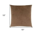 thumbnail image 5 of 18" X 18" Brown Velvet Polyester Mosaic Zippered Pillow, 5 of 6