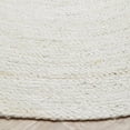 thumbnail image 7 of Authentic jute Solid Off White Rug, Unique Oval Design, various Sizes Available, 7 of 7