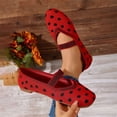 thumbnail image 2 of Rvasteizo Womens Stripe Print Shoes Pull-On Flat Breathable Summer Lightweight, 2 of 5
