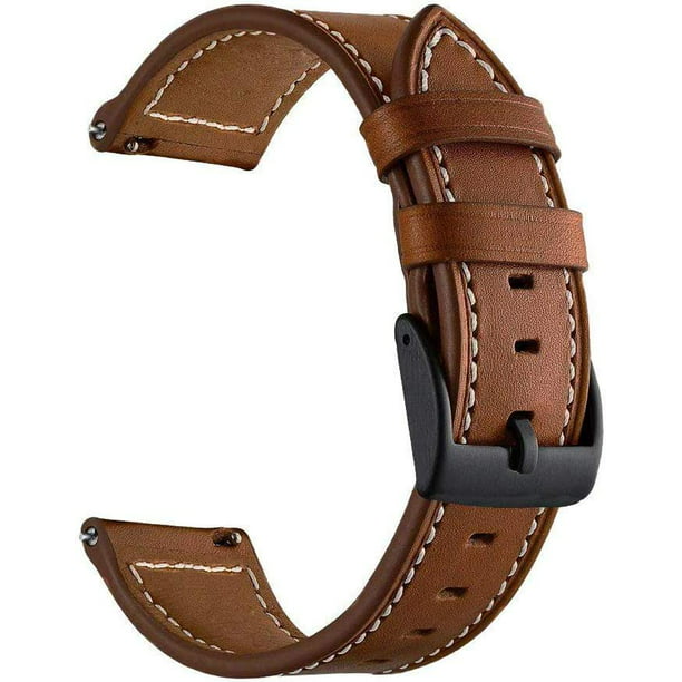 22mm Leather Watch s Strap Compatible for Fossil Gen 5E 44mm /Men's Carlyle/Men's Gen 4 -