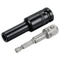 thumbnail image 1 of Unique Bargains Socket Accessory Set, 8mm Deep Socket 1/4' Hex Shank Impact Adapter with 1/2' Drive, 1 of 5