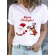 thumbnail image 1 of Camiseta de manga corta con estampado de corazón de amor de vino para mujer, ropa de Navidad, moda de Año Nuevo, Camisetas básicas, camisetas gráficas, 1 of 5