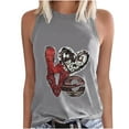 thumbnail image 1 of Camiseta sin mangas con cuello redondo y letras a la moda de verano para mujer, blusa, jersey Pompotops  lopia993288, 1 of 5
