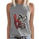 thumbnail image 1 of Camiseta sin mangas con cuello redondo y letras a la moda de verano para mujer, blusa, jersey Pompotops  lopia993289, 1 of 5