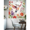 thumbnail image 5 of Sheer Curtain Panels Hummingbird Rod Pocket Voile Window Curtains Brid Spring Floral Window Treatments Ligh Filtering Privacy Curtain Drapes for Bedroom Living Room 2 Panel Set 72 Inch Length,, 5 of 9