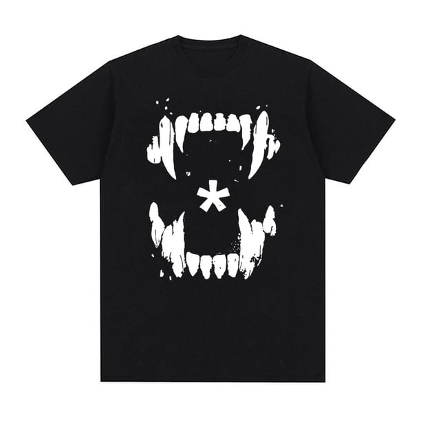 Camiseta de rapero Ken Carson Opium Merch Tour para hombre, Playboi Carti Ken Carson AGC Album, camiseta de gran tamaño de Hip Hop, ropa de calleT-S1701-Black