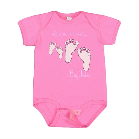 

Inktastic Soon to Be Big Sister Gift Baby Girl Bodysuit