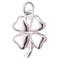 thumbnail image 1 of Colgante de trébol de cuatro hojas, collar de plata, dijes a juego para pareja, joyería, regalo para mujer, 1 of 7