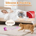 thumbnail image 2 of Pelota eléctrica para gatos PANRIO, 3 modos, forma de cola de plumas, 2 of 7