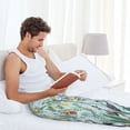 thumbnail image 5 of Naloa Chinoiserie Floral Palm Tree Pajama Pants Men, PJ Bottoms, Sleep & Lounge Pants-X-Large, 5 of 6