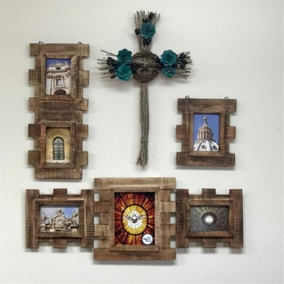 Metrotex Designs 41202 Blue & Pods Pilgram Cross