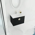 thumbnail image 5 of 28 Inch Wall Mounted Bathroom Vanity | Ample Two - door Storage for Bathroom | Three - layer Glazed Ceramic Basin | Scratch & Water - Resistant Vanity Surface, 5 of 7