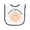 White and Black, variant on Inktastic Future Chiropractor Baby Baby Terry Cloth Bib