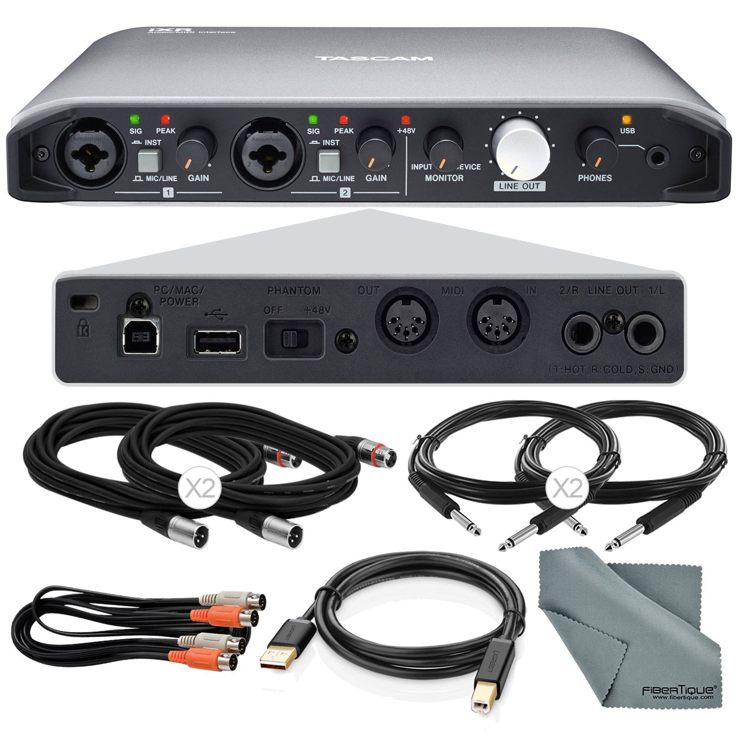 Tascam iXR USB Audio Recording Interface for iPad MacOS And Windows