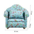 thumbnail image 4 of Homerr Dollhouse Living Room Furniture Miniature Sofa Set 1/6 1/12 House Furniture Couch Model with Pillow Sofa Figurine Royal Style Good Detail Microscale Scene Photo Prop Miniature, 4 of 10