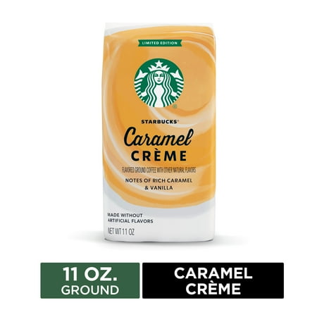 starbucks caramel bag coffee flavored roast oz ground light crme