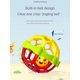 thumbnail image 4 of 1pc Educational Soft Rubber Buckle Ball, New Bright Colorful Design For Crawling And Grasping, Baby Toys For Age 0-1 (Random Color), 4 of 5