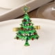 thumbnail image 4 of Broche de Servilleta de Metal con Forma de Árbol de Navidad, Anillo para Servilletas, Broche de Servilleta Navideño, Anillo de Tela con Incrustaciones de Diamantes, 4 of 6