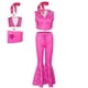 thumbnail image 2 of Caliente película Aduit & Kids Cosplay Barbie Ken disfraz Halloween juego de rol mujeres hombres niños niñas ropa conjunto vacaciones playa traje de baño, 2 of 4