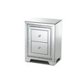 thumbnail image 2 of Mesa Auxiliar Baxton Studio Mina 2 Cajones Con Espejo Estilo Hollywood Regency Glamour, 2 of 2