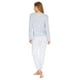 thumbnail image 5 of Pijama Mujer Pantalón Blusa Suave Estampado Estrellas Gris gris M Incógnita 660036, 5 of 7