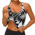 thumbnail image 3 of Uemuo 3D Vortex Illusion Pattern Women's Sports Bra - High Impact Support, Breathable, and Comfortable Athletic Bra for Running, Yoga, and Workouts, 3 of 9