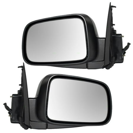 Honda Side View Mirrors - Driver and Passenger Power Side View Mirrors Heated Textured Replacement for Honda CR-V SUV 76250-S9A-A12ZA 76200-S9A-A12ZA
