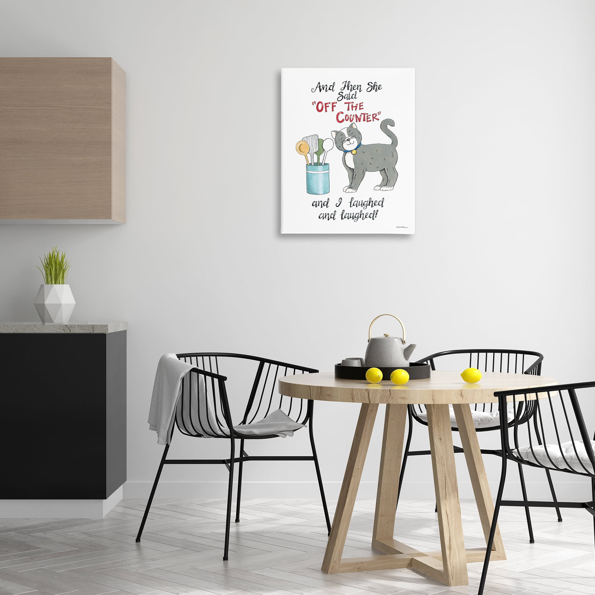 Stupell Industries Sassy Cat Humor Saying Animals Painting Wrapped Canvas Art Print Wall Art, 24 x 30