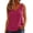 Hot Pink, variant on Women Linen Blend Side Slit Tank Top Fitted Sleeveless Casual Summer Camisole,Red,2XL
