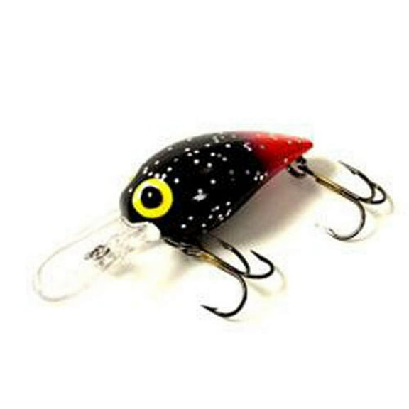 Brad's 2.25" Wiggler Lure, Black/Silver/Red