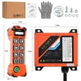 thumbnail image 6 of Two Speed 8 Channel Industrial Wireless Crane Radio Remote Control 12-65V 12V 24V DC for Electric Chain Hoist Overhead Bridge Travelling Crane Truck Transmitter and Receiver, 6 of 8